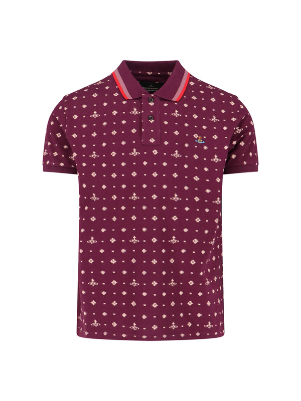 Vivienne Westwood 100% Cotton polo shirt in purple