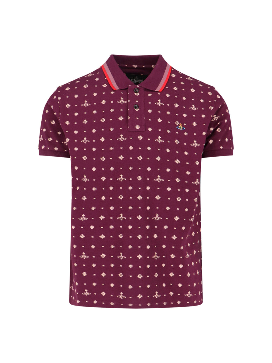 Vivienne Westwood 100% Cotton polo shirt in purple