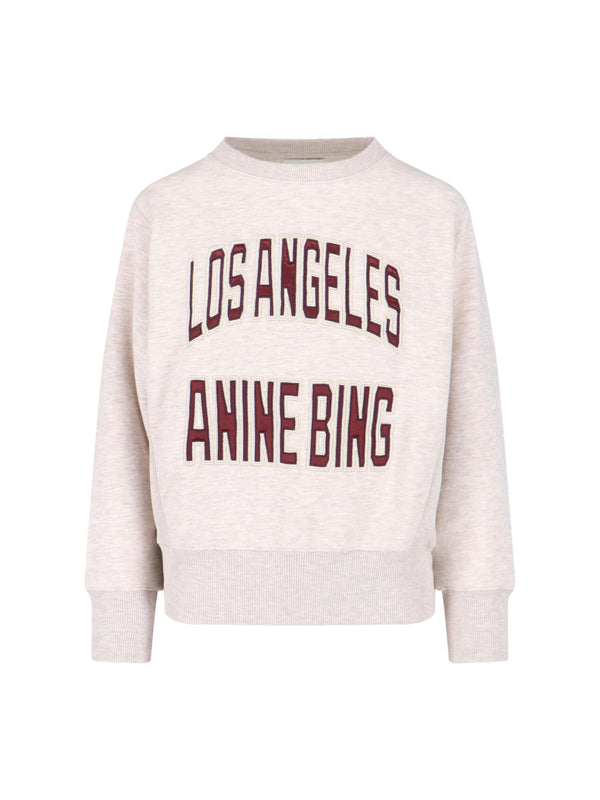 Anine Bing 65% Cotton sweatshirt in white