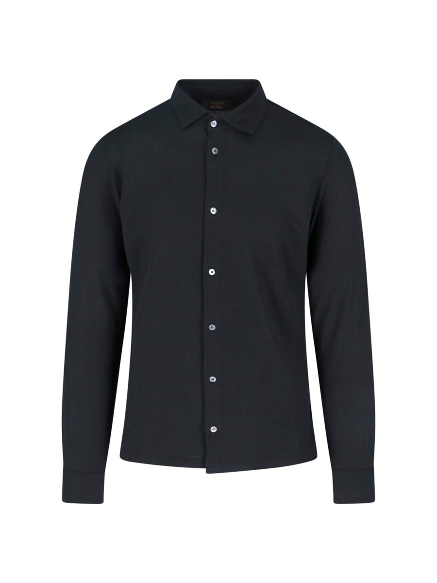 Zanone 100% Cotton shirt in black