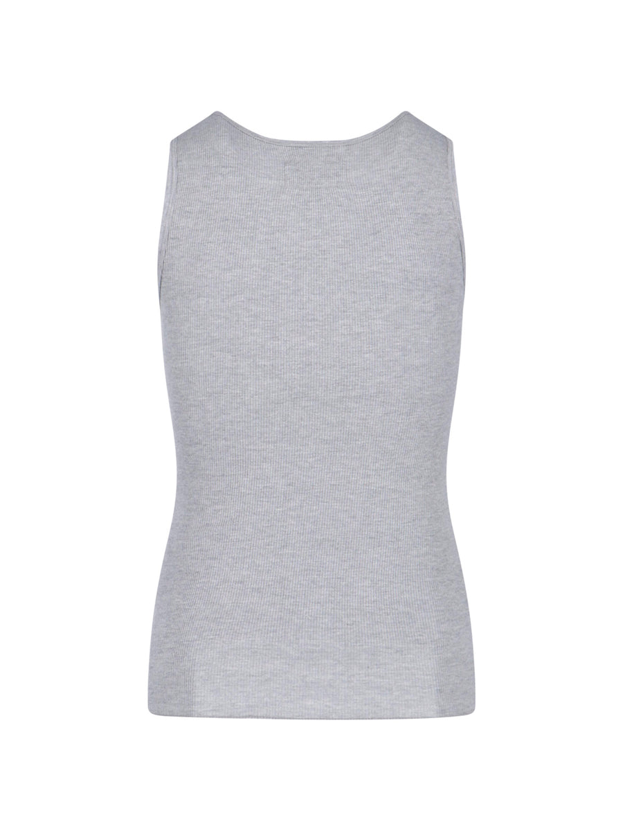 Erl 50% Cotton tank top in gray