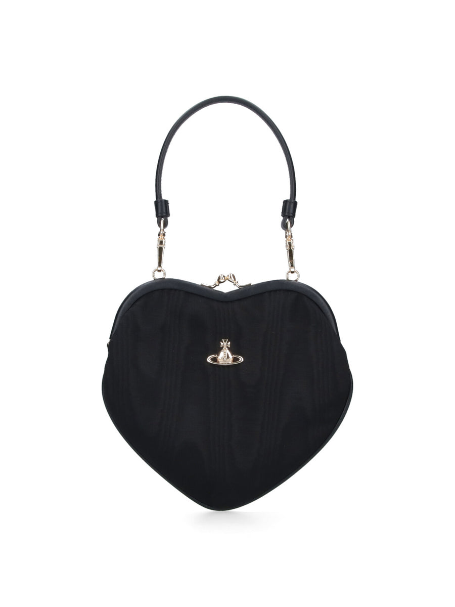 Vivienne Westwood 100% viscose top handle bag in black