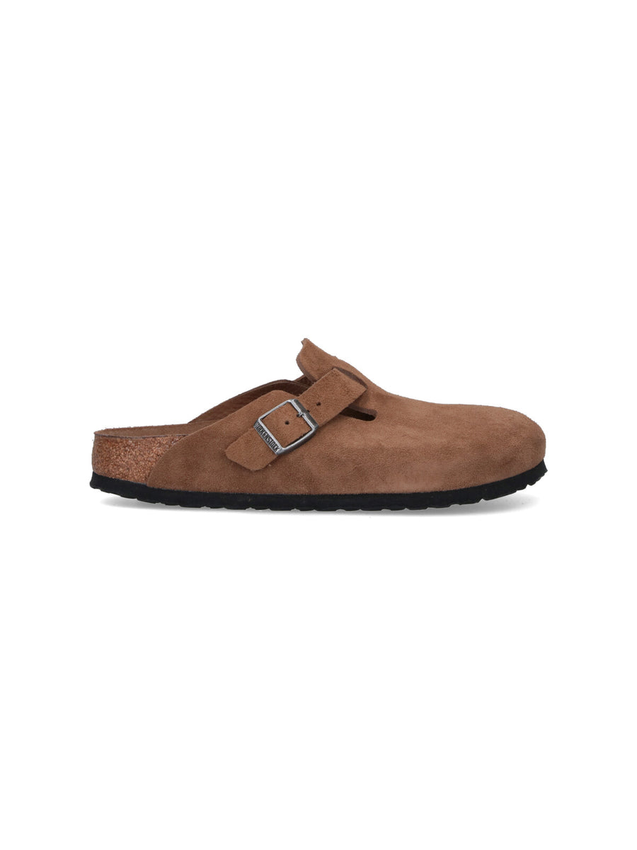 Birkenstock 100% Leather slipper in brown