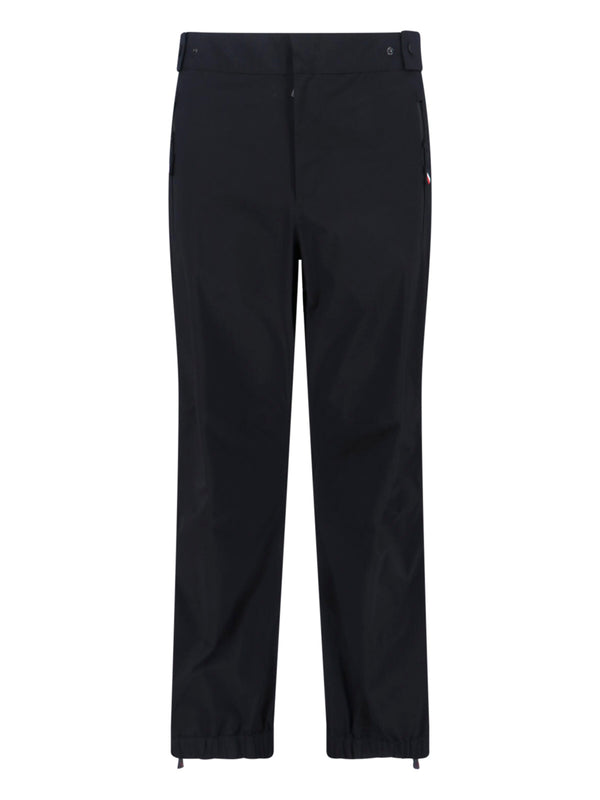 Moncler Grenoble 100% polyamide trousers in black