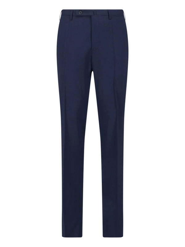 Incotex 100% virgin wool trousers in navy