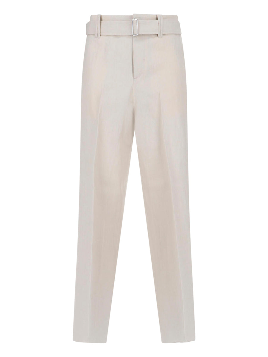 Lardini Paif 84% Linen trousers in beige