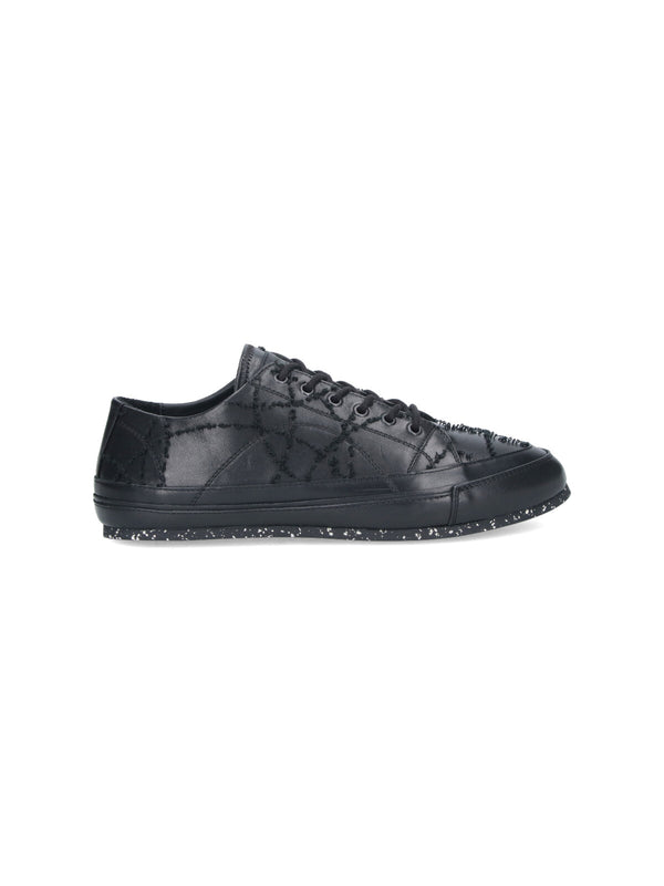 Kiko Kostadinov 100% Calf Leather sneaker in black