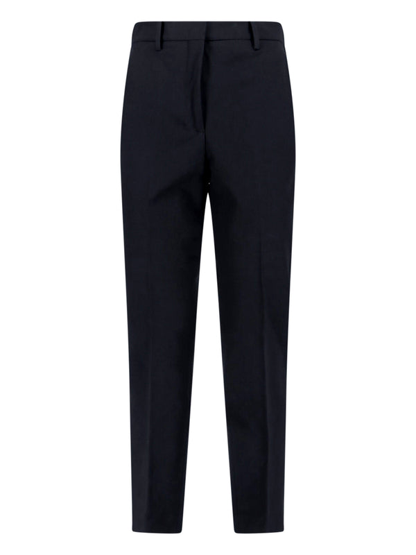 Incotex 50% Acetate trousers in black