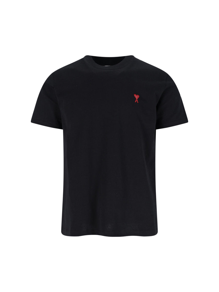 AMI Paris 100% Organic Cotton t-shirt in black