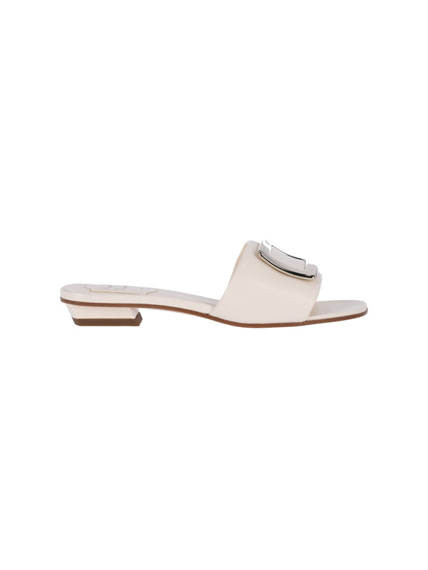 Roger Vivier Outer: 100% Lamb Leather sandal in white