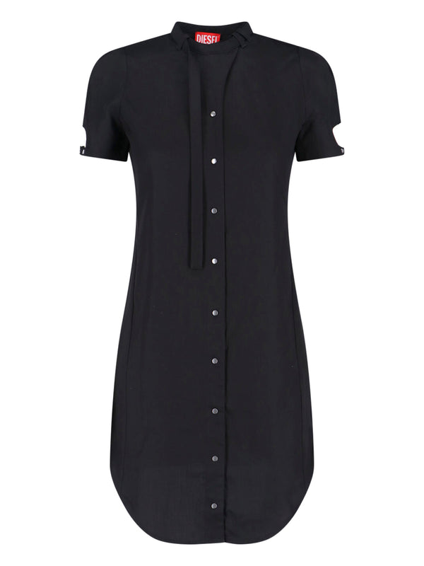 Diesel 100% lyocell shirt dress in black