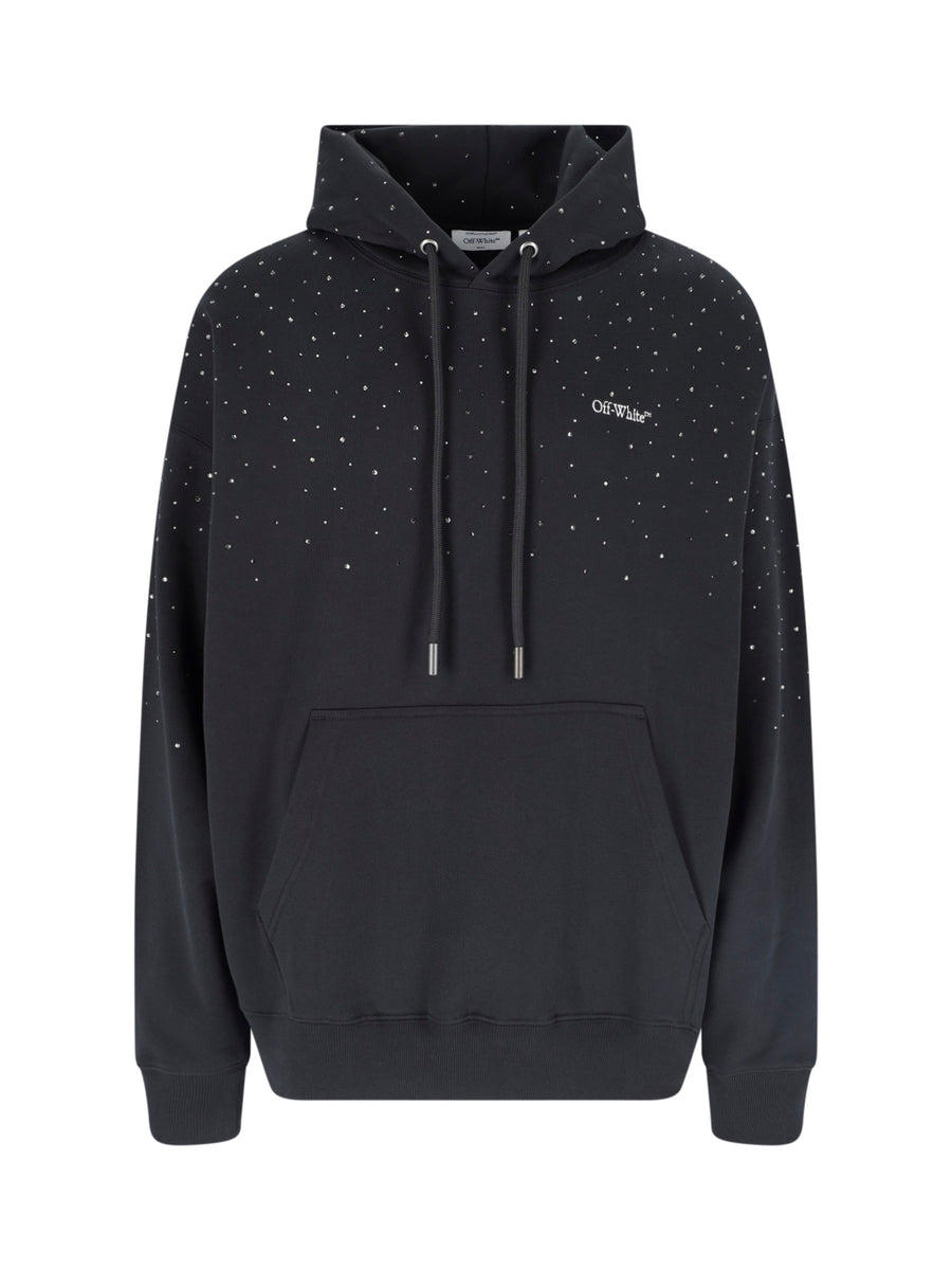 Off-White 100% Cotton hoodie in black