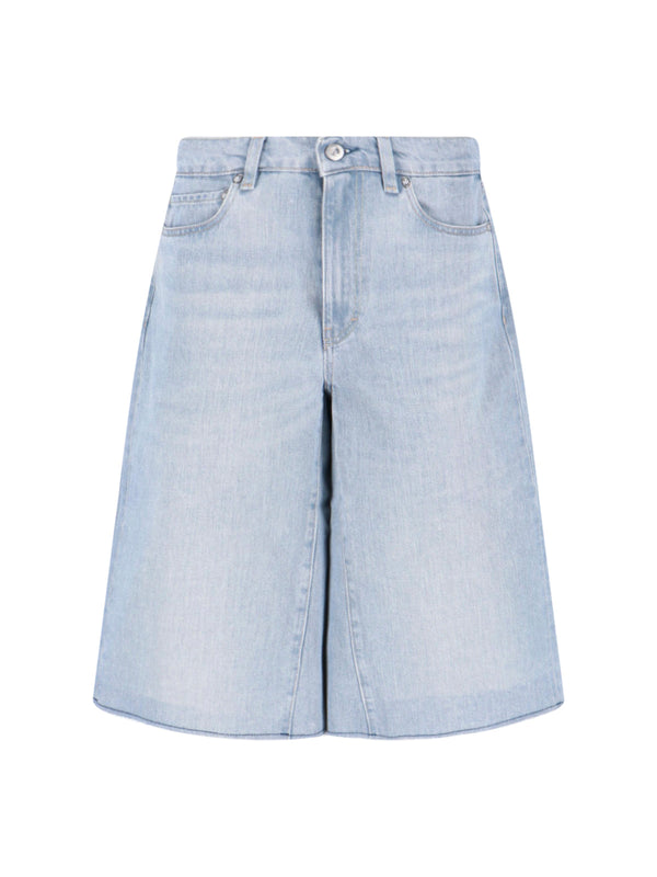Our Legacy 100% Organic Cotton denim shorts in blue