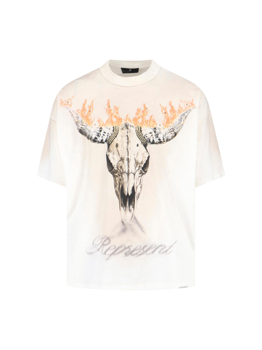Represent 85% Cotton t-shirt in white