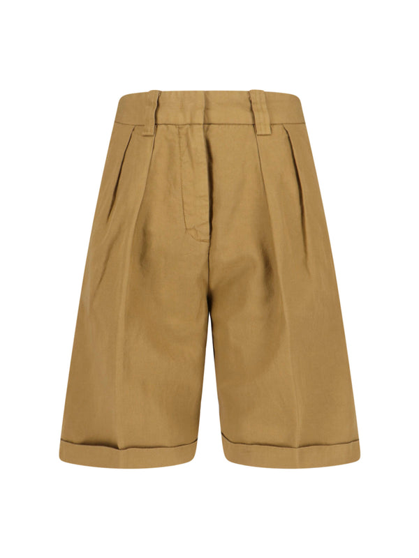Aspesi 60% Cotton shorts in beige