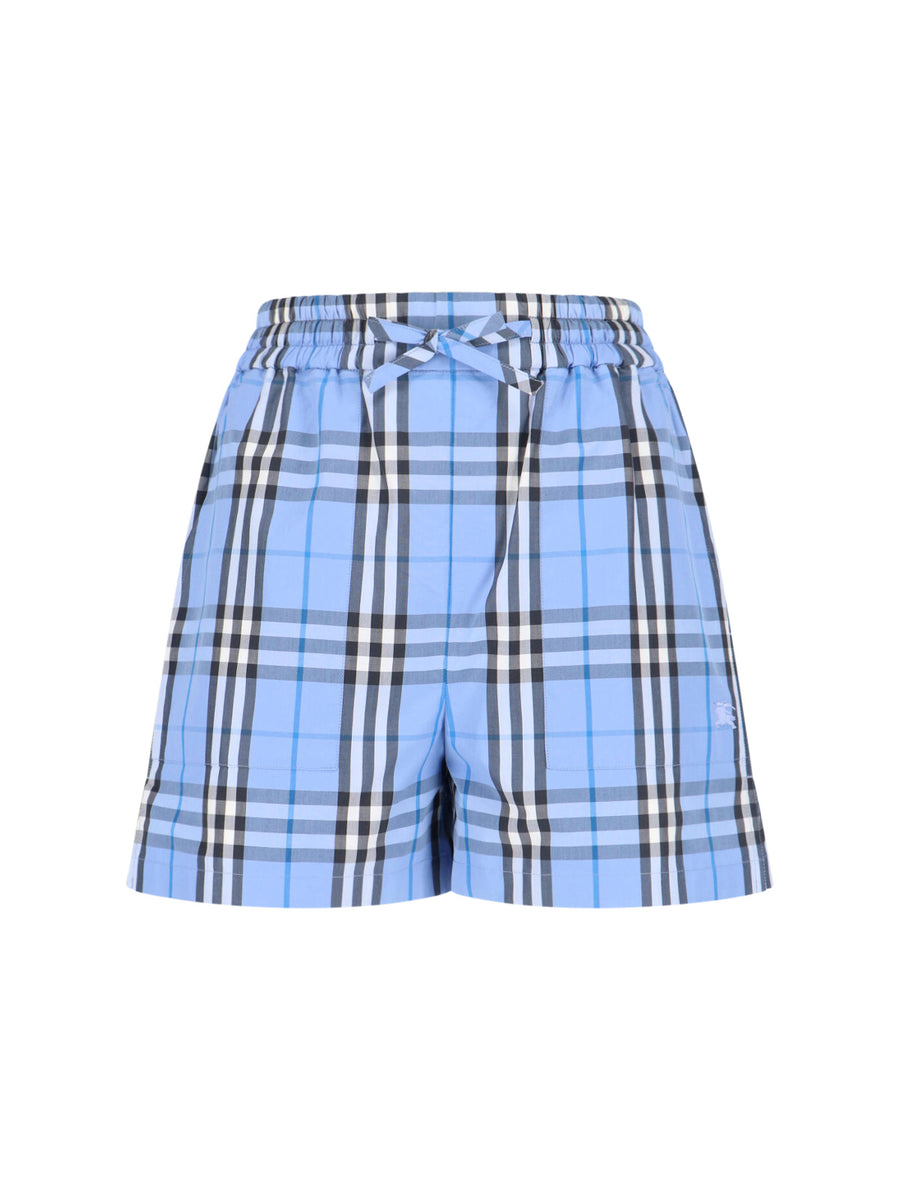 Burberry 100% Cotton bermuda shorts in blue