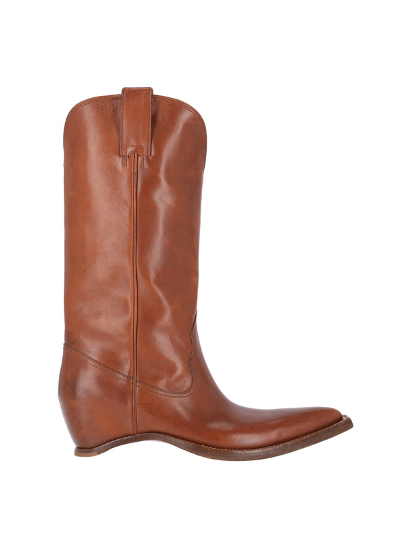 Maison Margiela 100% Bovine Leather boot in brown