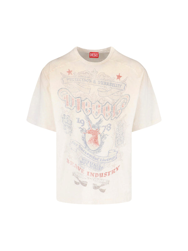 Diesel 85% Cotton t-shirt in white