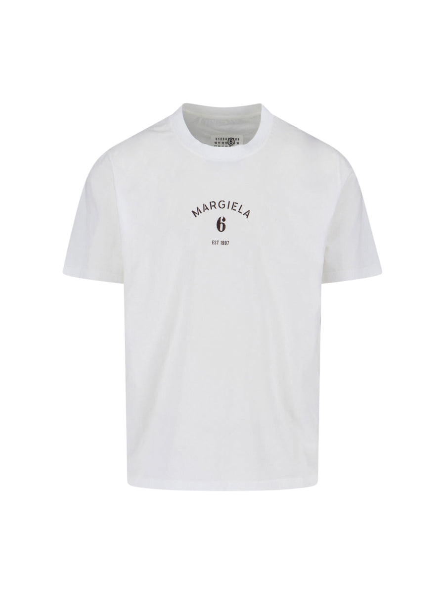 MM6 Maison Margiela 100% Cotton t-shirt in white