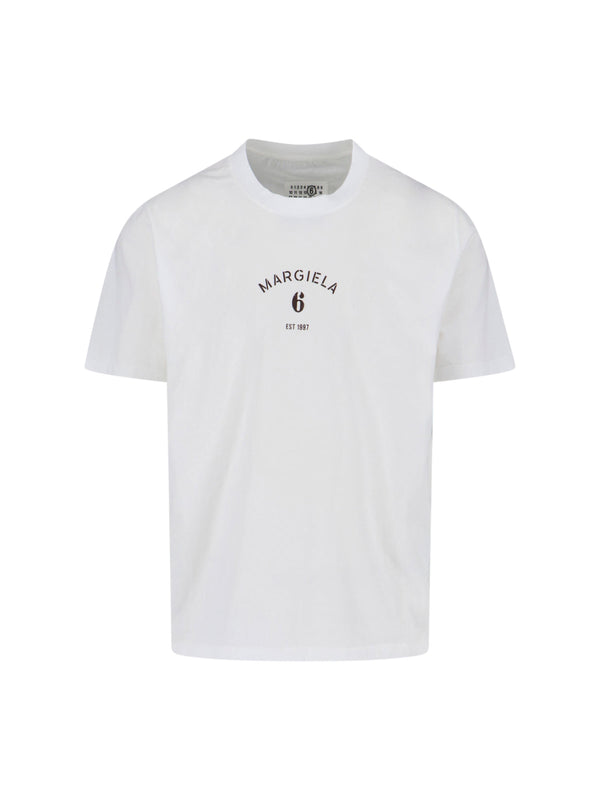 MM6 Maison Margiela 100% Cotton t-shirt in white