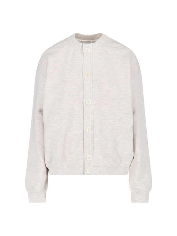 Low Classic 100% Cotton cardigan in gray