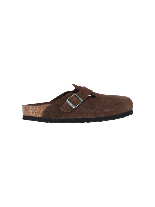 Birkenstock 100% leather clog in brown