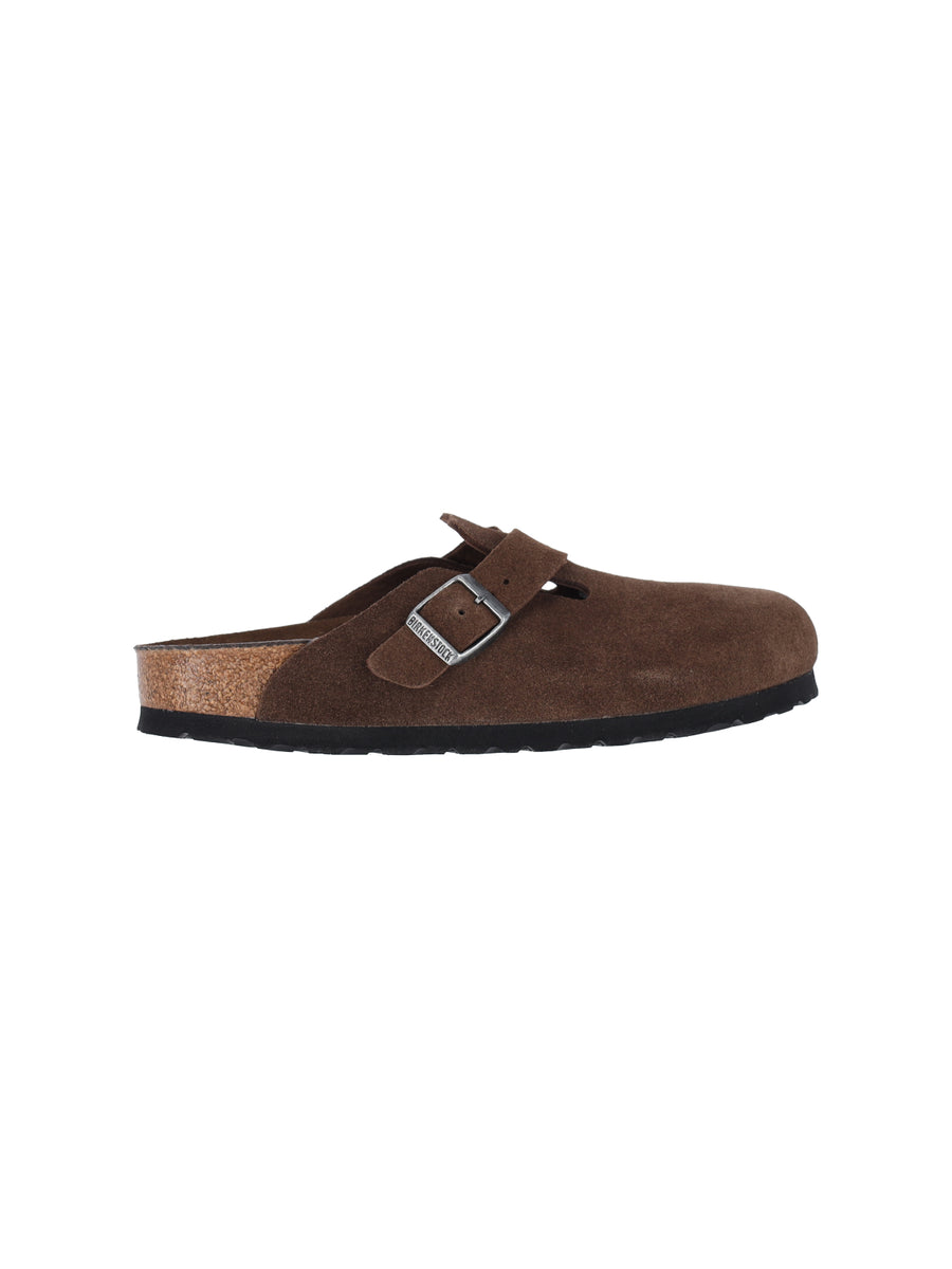 Birkenstock 100% leather clog in brown