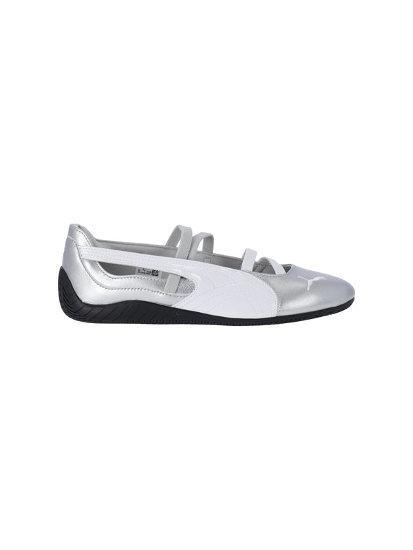 Puma Upper: 100% Leather sneaker in silver