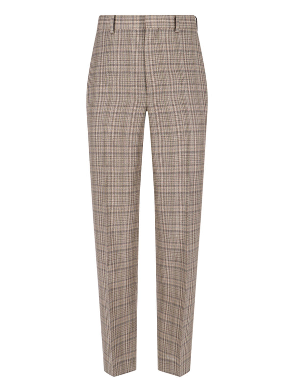 Auralee 64% Silk trousers in brown