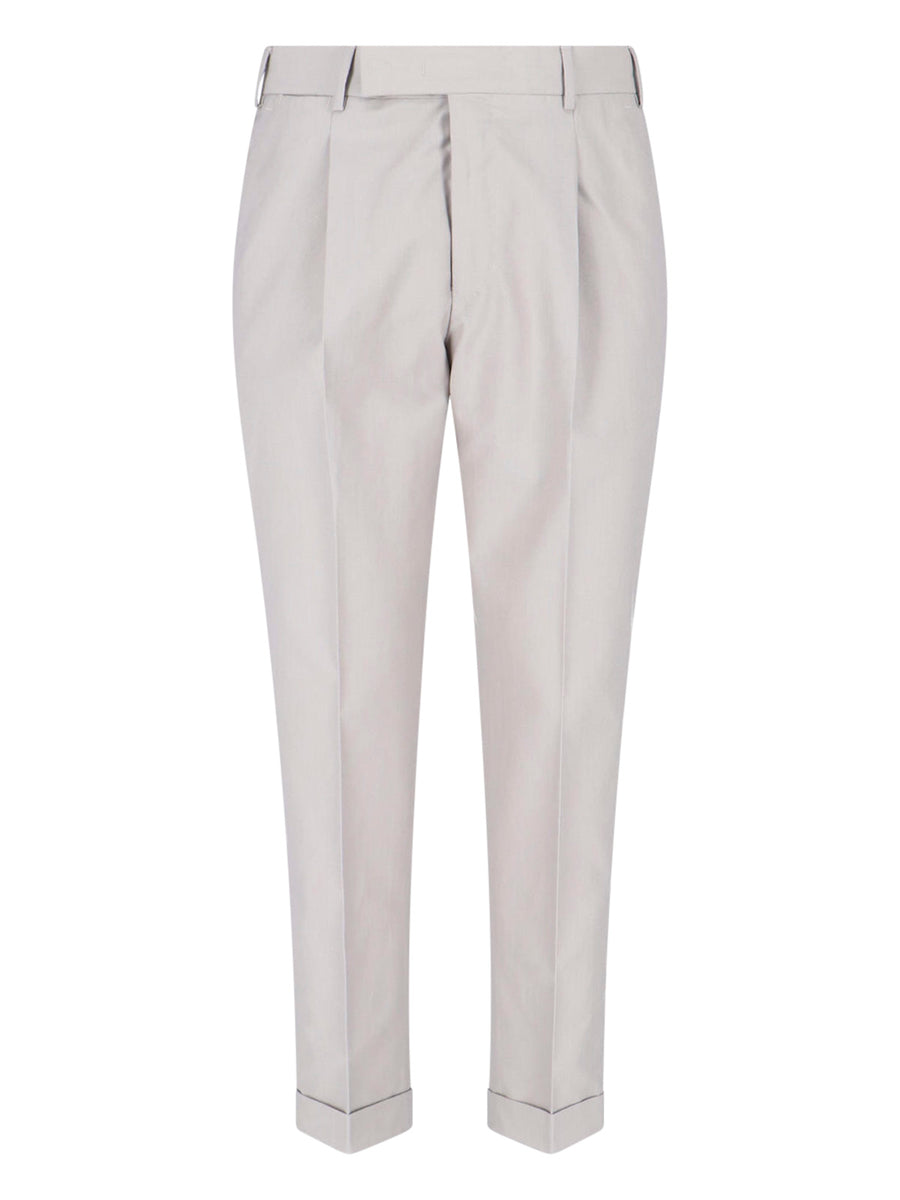 Pt Torino 51% Cotton trousers in gray