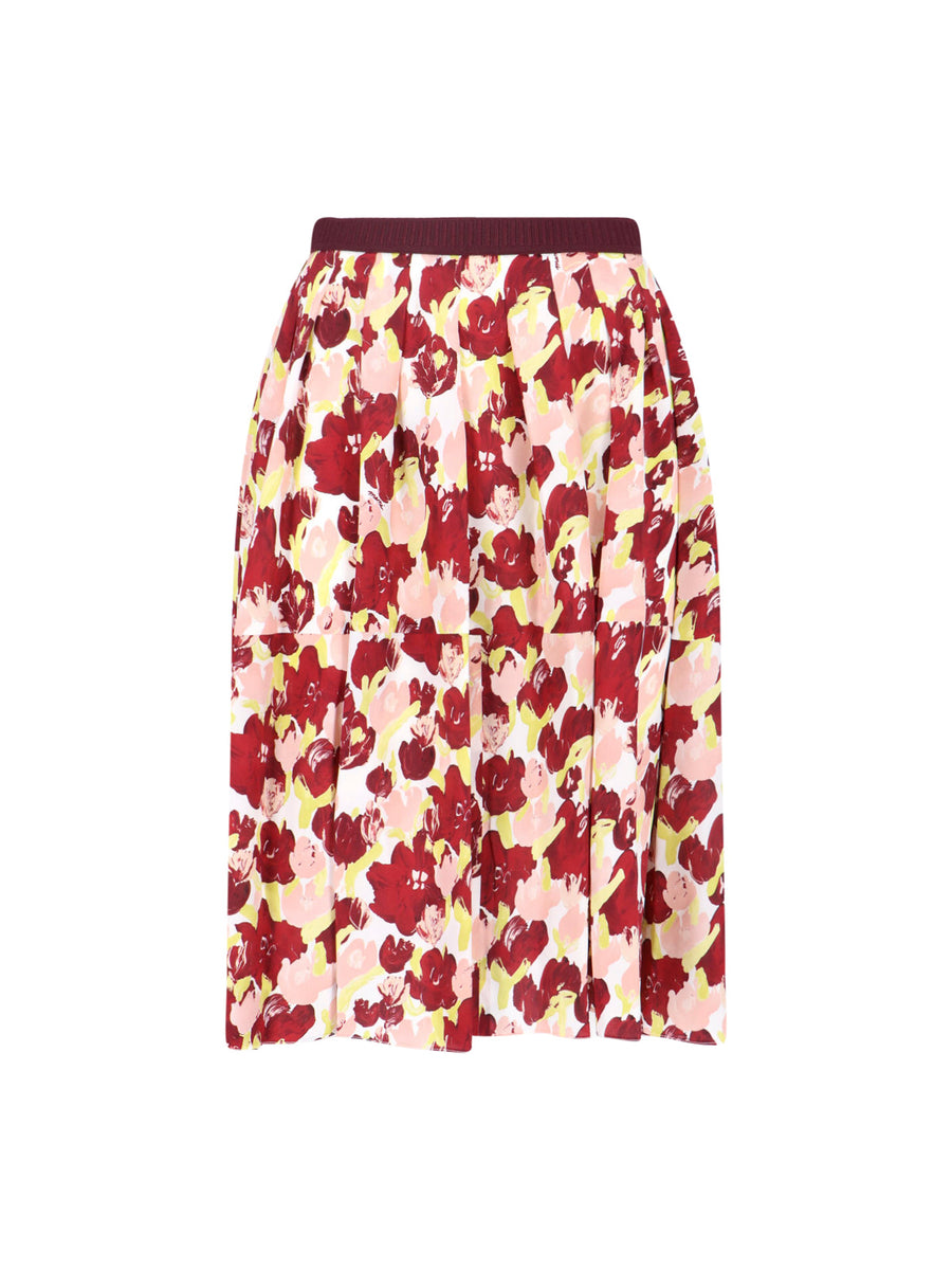 Marni Utsg 100% silk skirt in multicolor