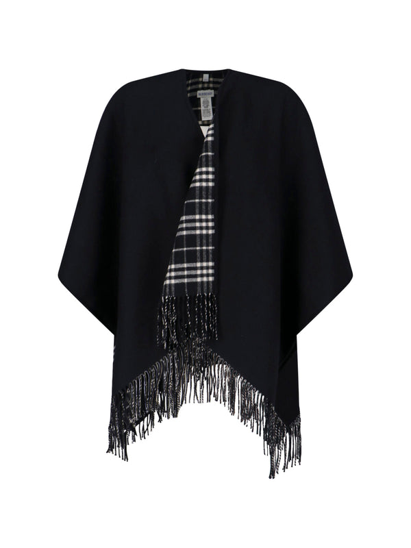 Burberry 100% wool shawl in black