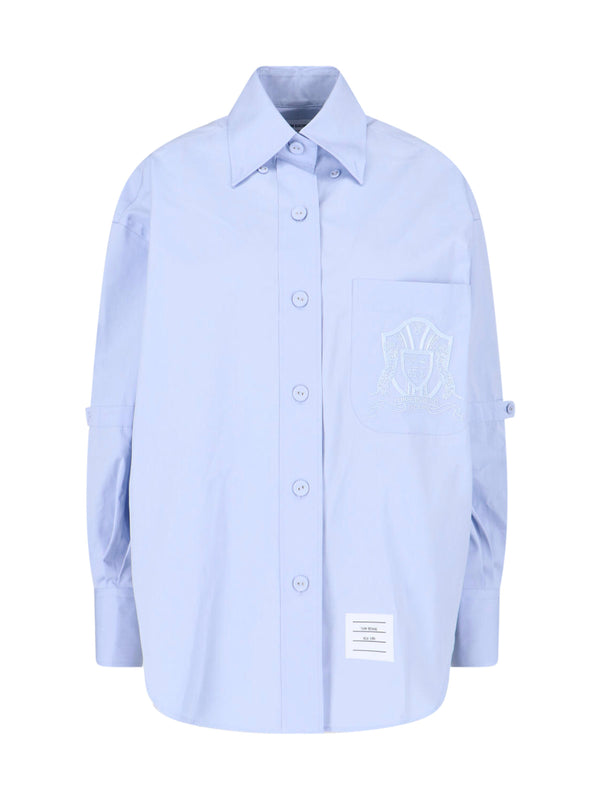 Thom Browne 100% Cotton shirt in blue