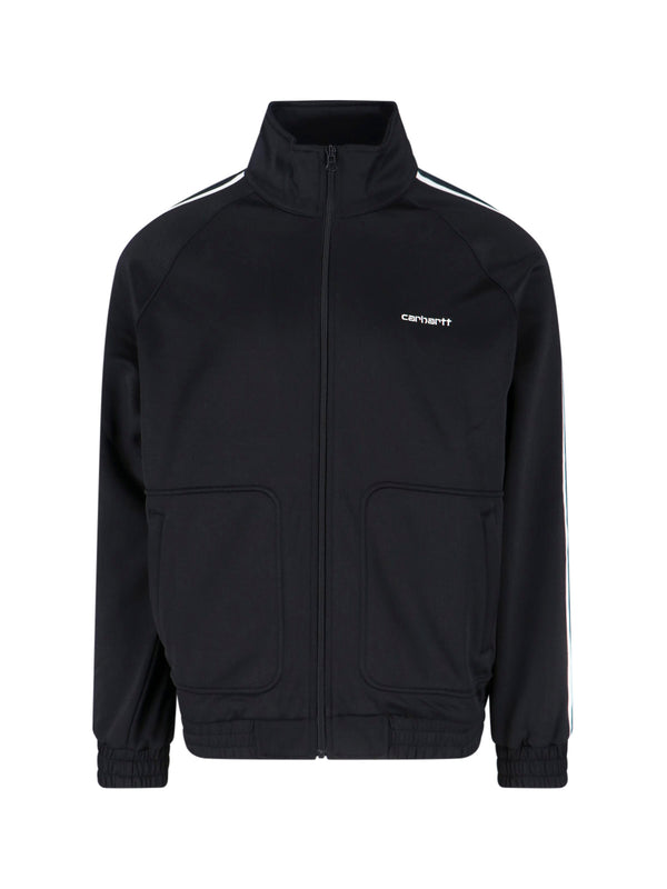 Carhartt Wip 64% Polyester track jacket in black