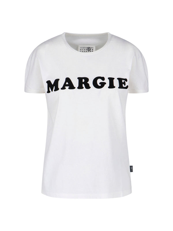 MM6 Maison Margiela 100% Cotton t-shirt in white