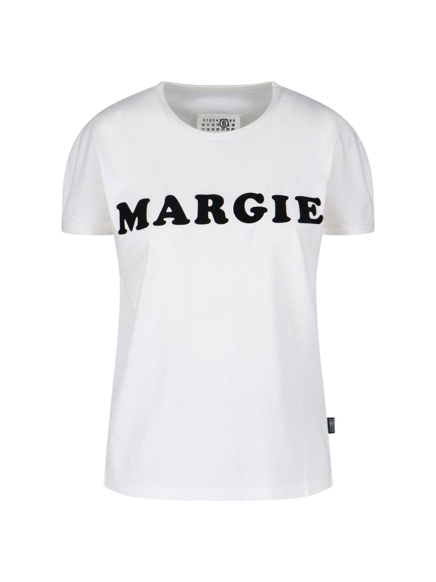 MM6 Maison Margiela 100% Cotton t-shirt in white