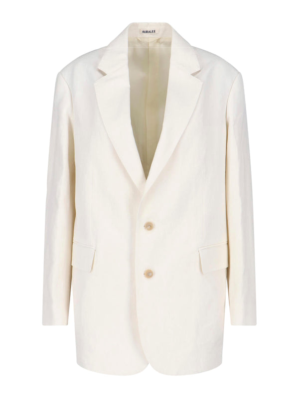 Auralee 41% Wool blazer in white