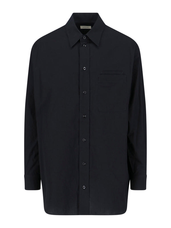 Lemaire 100% Cotton shirt in black
