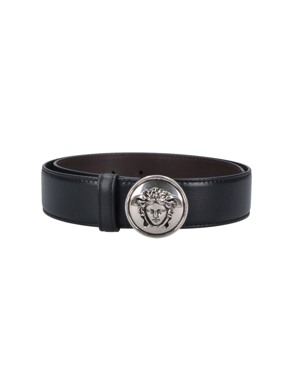 Versace Dvtp 100% calf leather belt in black