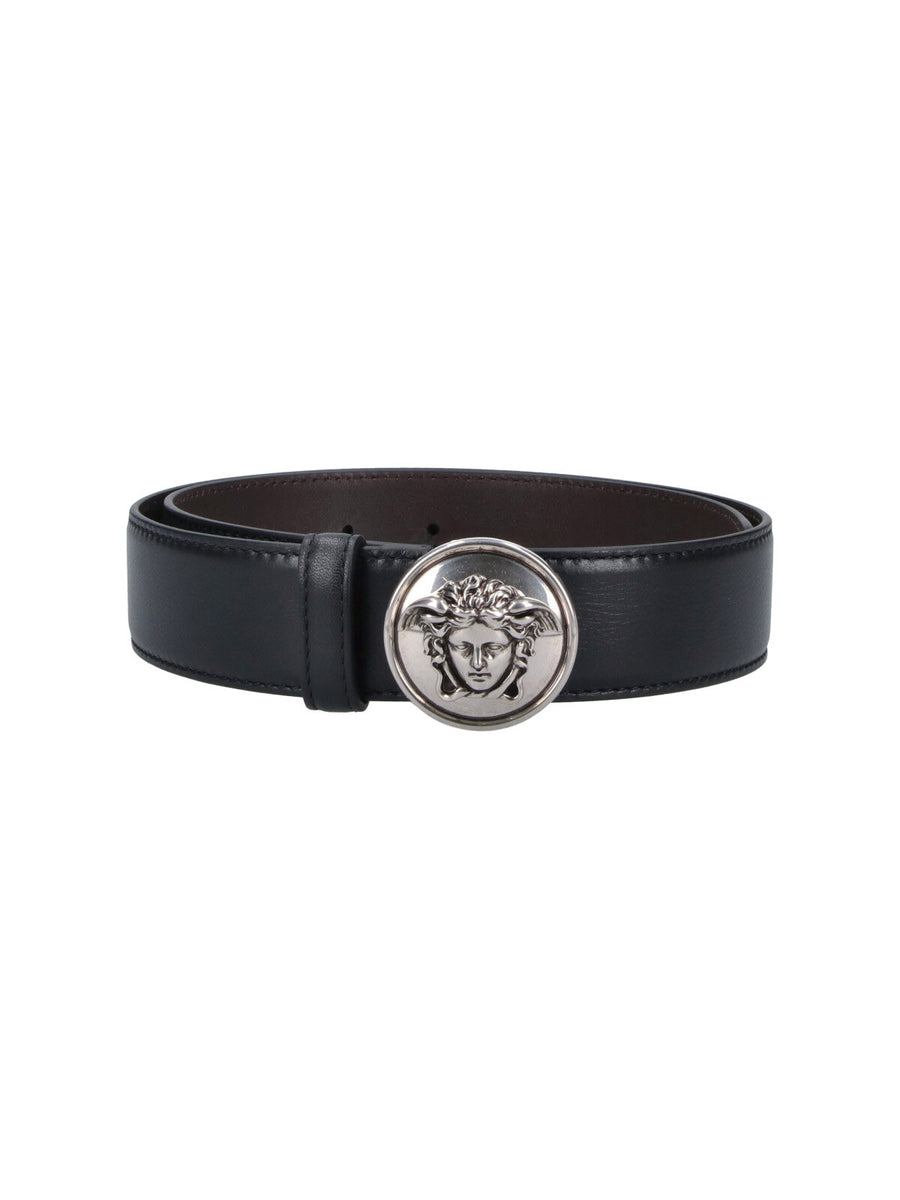 Versace Dvtp 100% calf leather belt in black