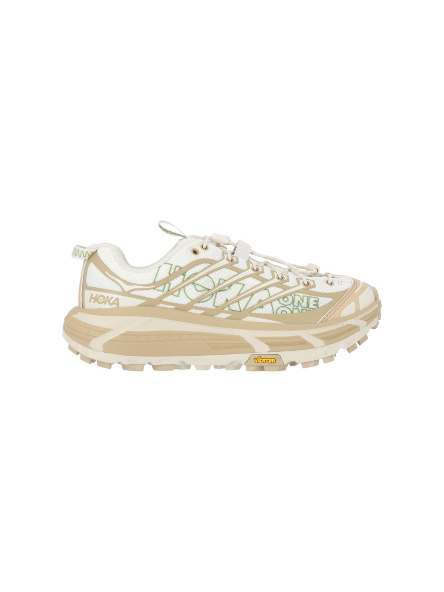 Hoka 100% Leather sneaker in beige