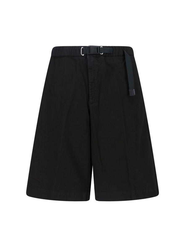 White Sand 100% Cotton shorts in black