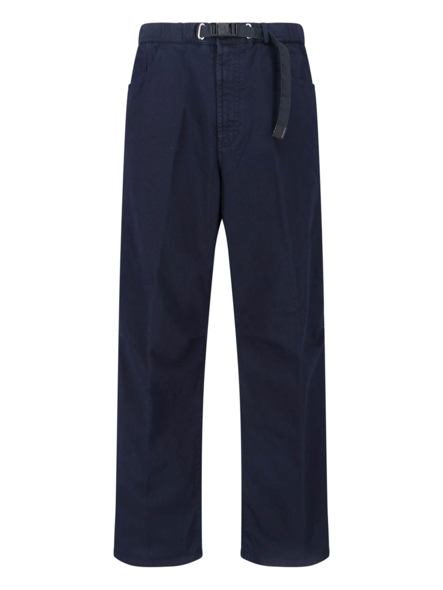 White Sand 100% cotton trousers in navy