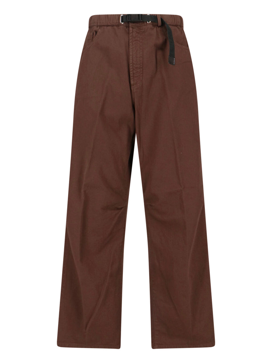 White Sand 100% cotton trousers in brown