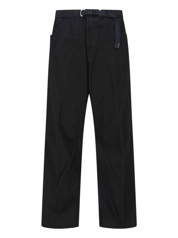 White Sand 100% cotton trousers in black