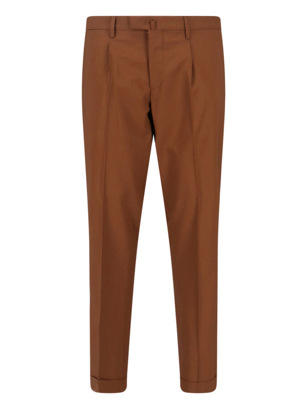 Italist 55% Virgin Wool trousers in brown
