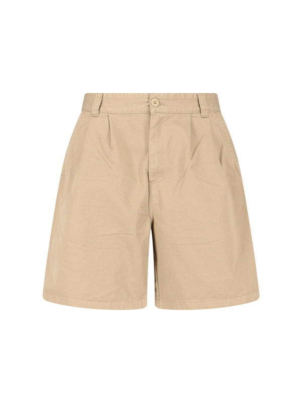 Carhartt Wip 100% Cotton shorts in beige