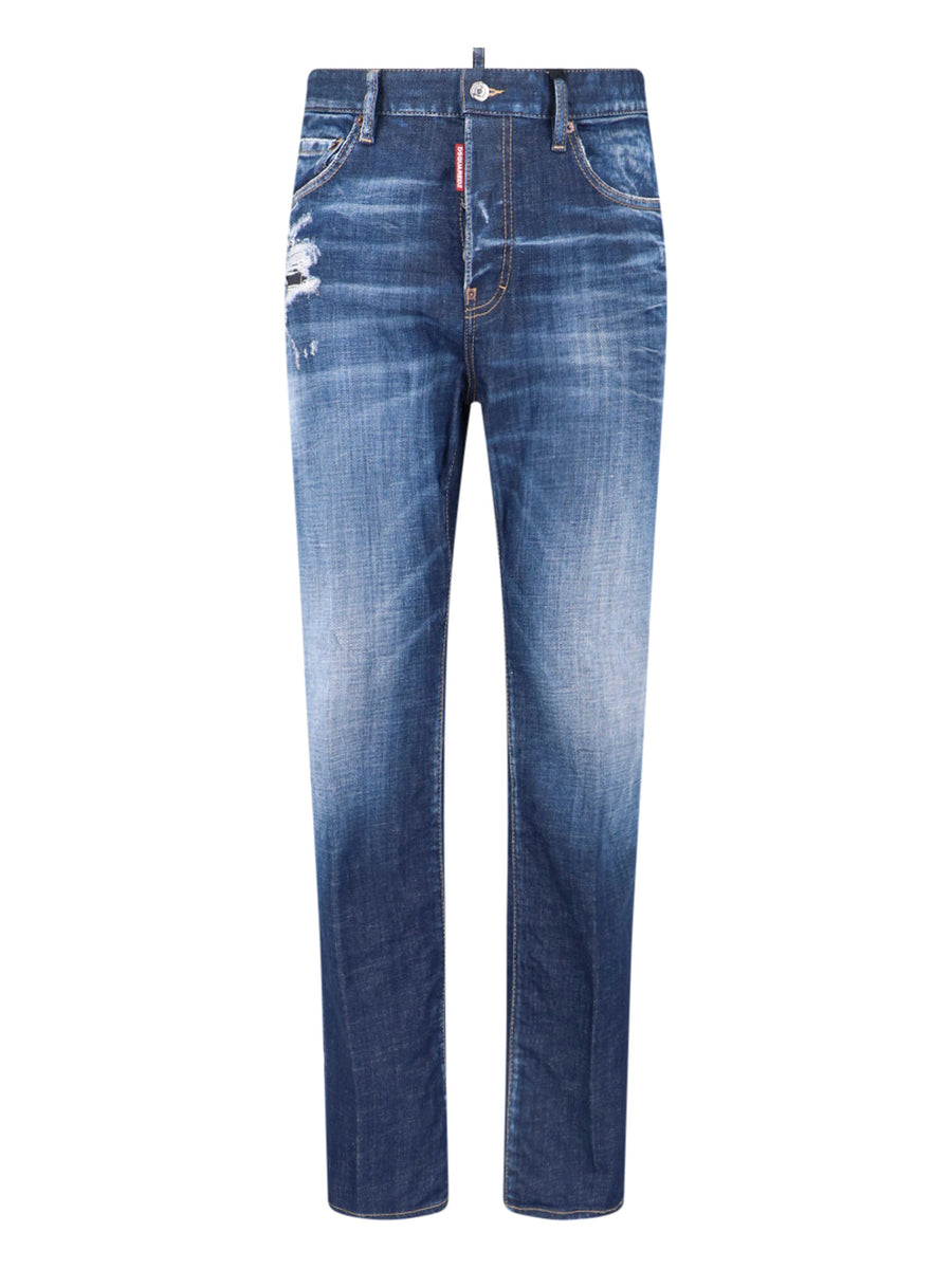 Dsquared2 98% cotton jeans in blue