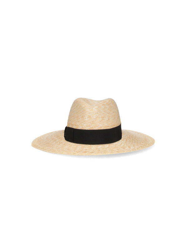 Borsalino 232179 100% straw sun hat in beige