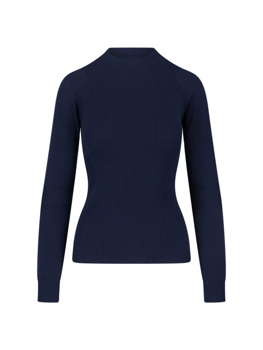 Moncler Grenoble 67% Viscose sweater in blue